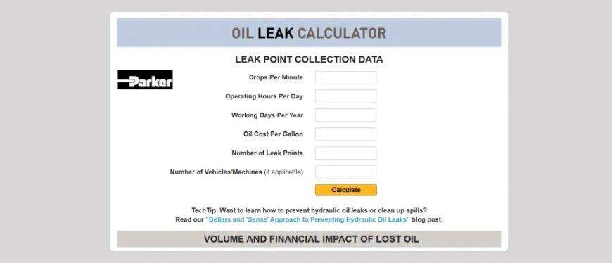 Parker Oil Leak Calculator