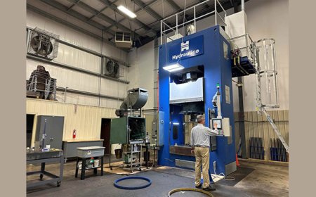 The installation of a new hydraulic press at PMF Industries is expected to result in job creation