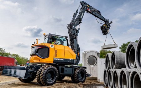 HYUNDAI introduces its presence in the 10-tonne wheeled excavator segment.