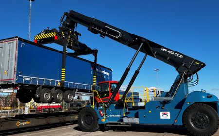 Trelleborg Port in Sweden welcomes a Konecranes reach stacker to bolster its capacity for increasing intermodal traffic