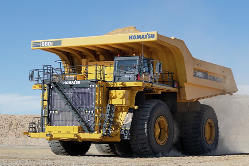 Komatsu's 980E-5SE ultra-class electric drive mining truck boasts the ...