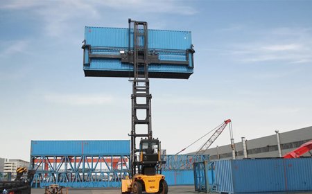 Twin Empty Container Handler Stable To The Highest