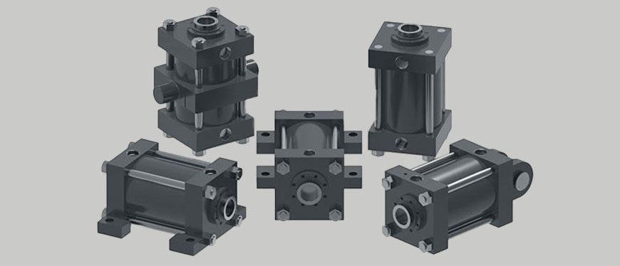 Large-bore tie-rod NFPA cylinders