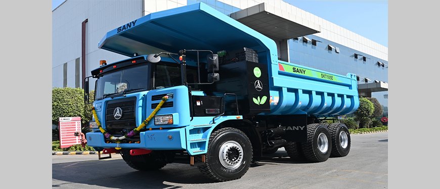 In Bharat, India, SANY Unveiled The Inaugural Locally Produced, Fully Electric Opencast Mining Truck