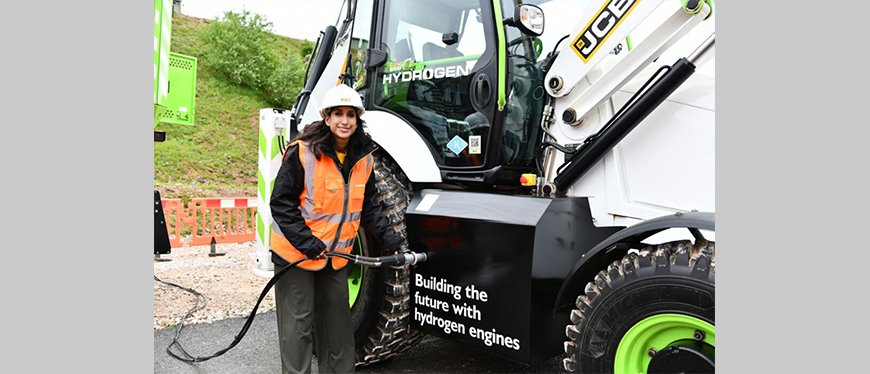 The Energy Secretary Finds Inspiration In JCB's Innovation With Hydrogen Engines