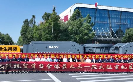 SANY Redefines Heavy Lifting with the World’s Largest All-Terrain Crane SAC40000T