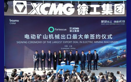 XCMG and Fortescue announced their groundbreaking partnership