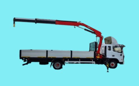 Flatbed truck on Dong Feng C120 chassis with INMAN IM-95 crane