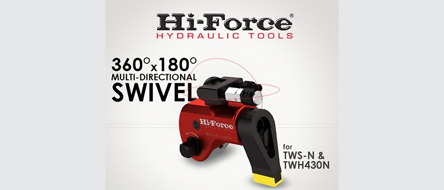 Introducing the New 360x180 Swivel for Hi-Force Hydraulic Torque Wrenches