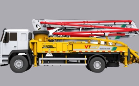 Truck-Mounted Concrete Boom Pump - HB37V Right Hand