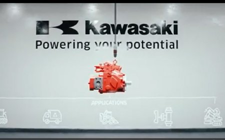 K3VLS Series Hydraulic Pump 3D Animation - Kawasaki Precision Machinery