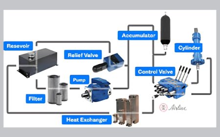 What are the main components of a hydraulic system?