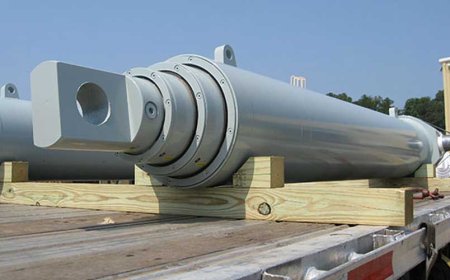 3-STAGE TELESCOPING HYDRAULIC CYLINDER