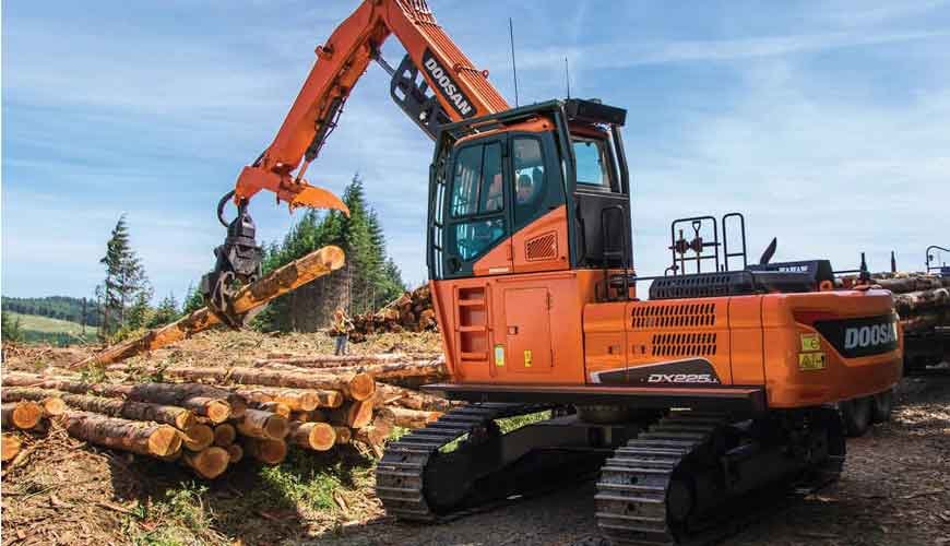 Doosan DX225LL-5 log Loader features