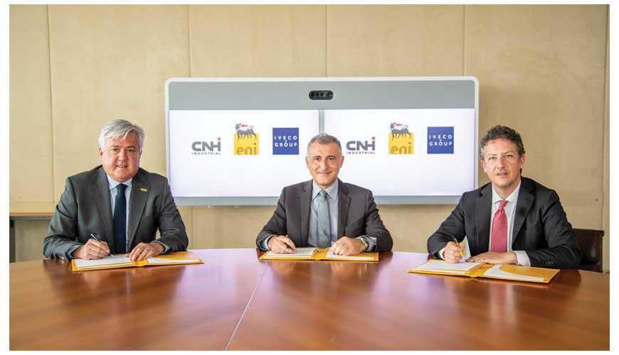 Eni, CNH Industrial and Iveco Group signed a MoU for joint sustainability initiatives