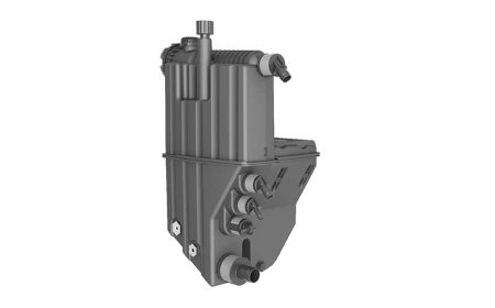 HYDRAULIC TANK WITH INTEGRATED RETURN FILTER