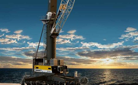 Liebherr mobile harbour crane
