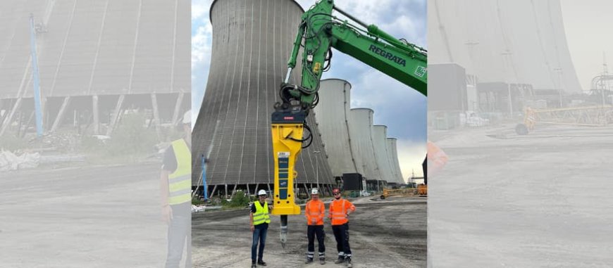 Epiroc hydraulic breaker paves the way for power plant deconstruction in Gelsenkirchen-Scholven