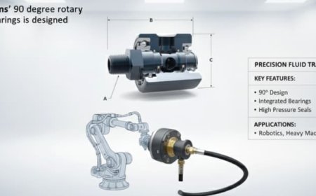 90 Degree Rotary Union with Bearings