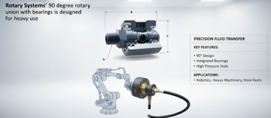90 Degree Rotary Union with Bearings