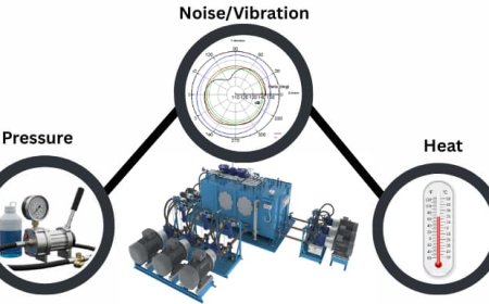 The main causes of pressure, heat, and noise/vibration in a hydraulic or fluid power system