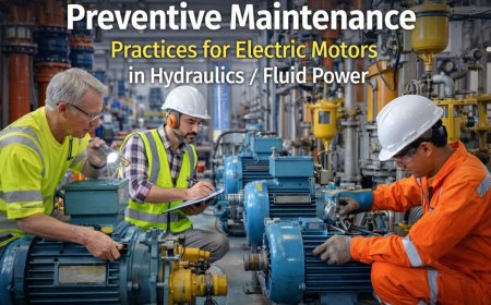 Preventive maintenance practices for Electric Motors in Hydraulics/Fluidpower