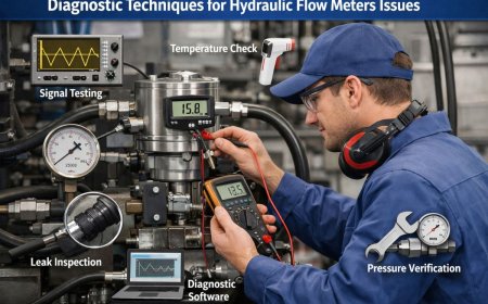 Diagnostic techniques for Hydraulic Flow Meters issues