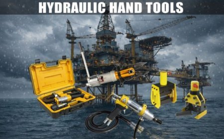 Why are hydraulic hand tools preferred over manual tools in heavy-duty tasks?