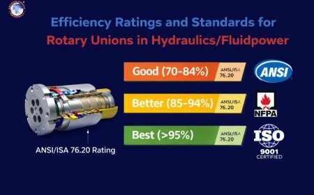 Efficiency ratings and standards for Rotary Unions in Hydraulics/Fluidpower