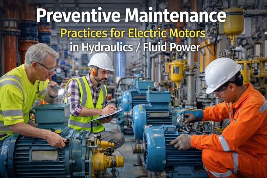 Preventive maintenance practices for Electric Motors in Hydraulics/Fluidpower