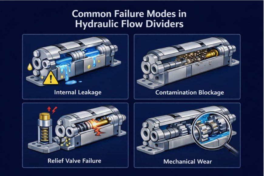 Common failure modes in Hydraulic Flow Dividers