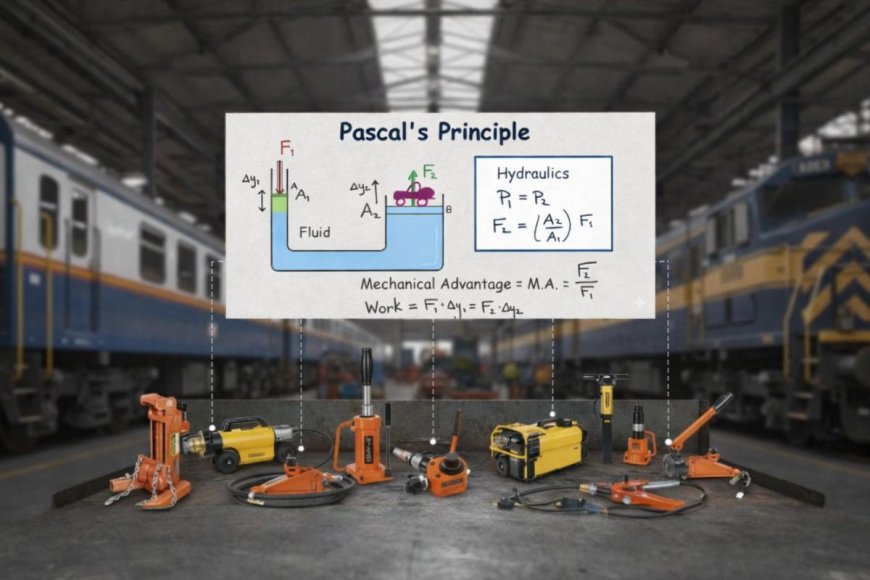 How do hydraulic hand tools generate high force with minimal effort?