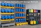 Proper hydraulics/oil storage methods