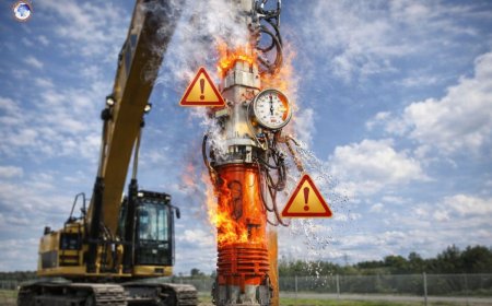 Overpressure and overheating risks in Hydraulics in Piling Hammer