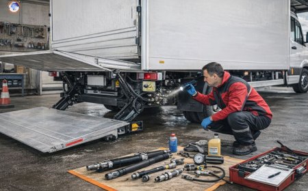 Essential safety checks while servicing hydraulic tail lifts and spare components