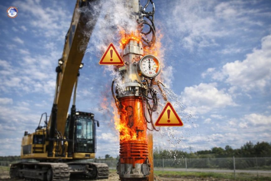 Overpressure and overheating risks in Hydraulics in Piling Hammer