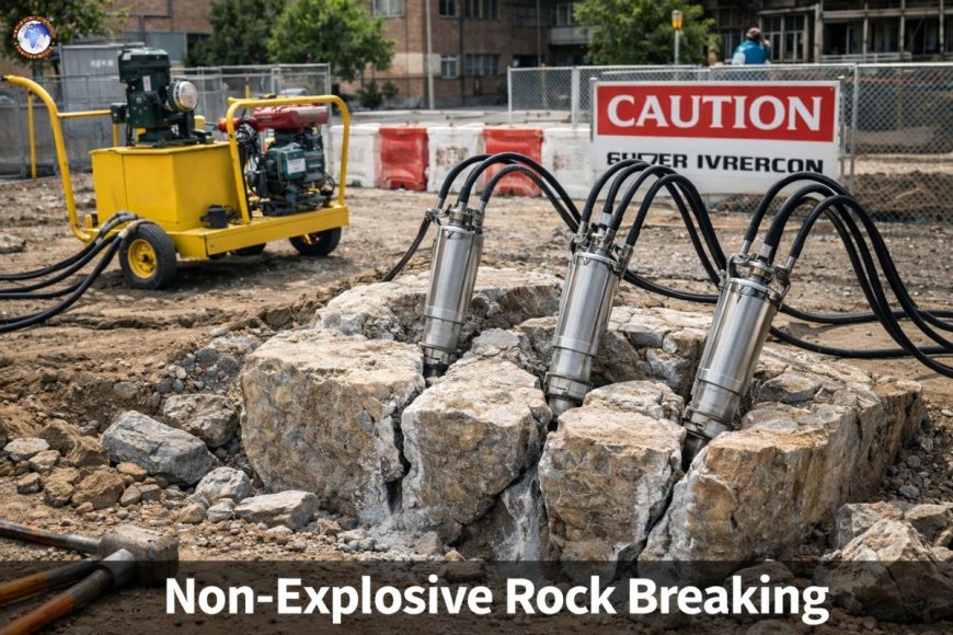Efficient non-explosive rock breaking for urban and sensitive areas