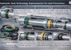 Hydraulic seal technology improvements for leak prevention