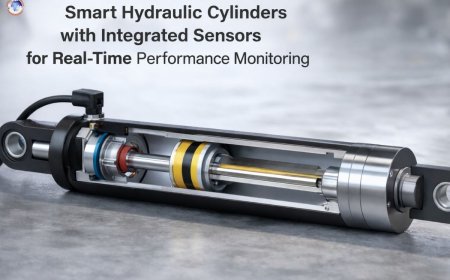 Smart hydraulic cylinders with integrated sensors for real-time performance monitoring