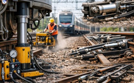 How does hydraulic technology improve railway operations?