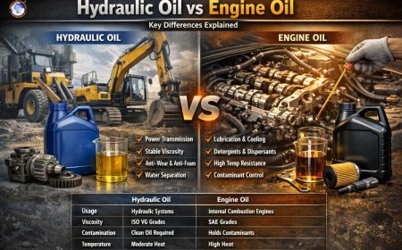 Hydraulic oil vs engine oil: key differences explained