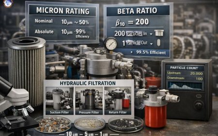 Practical overview of micron rating & beta ratio in hydraulic systems