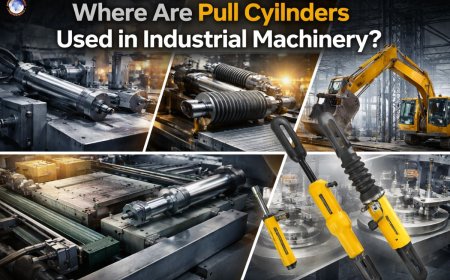 Where are pull cylinders used in industrial machinery?