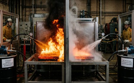 Fire-resistant vs flammable hydraulic fluids