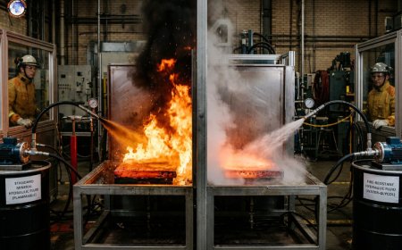 Fire-resistant vs flammable hydraulic fluids