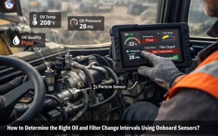 How to determine the right oil and filter change intervals using onboard sensors?