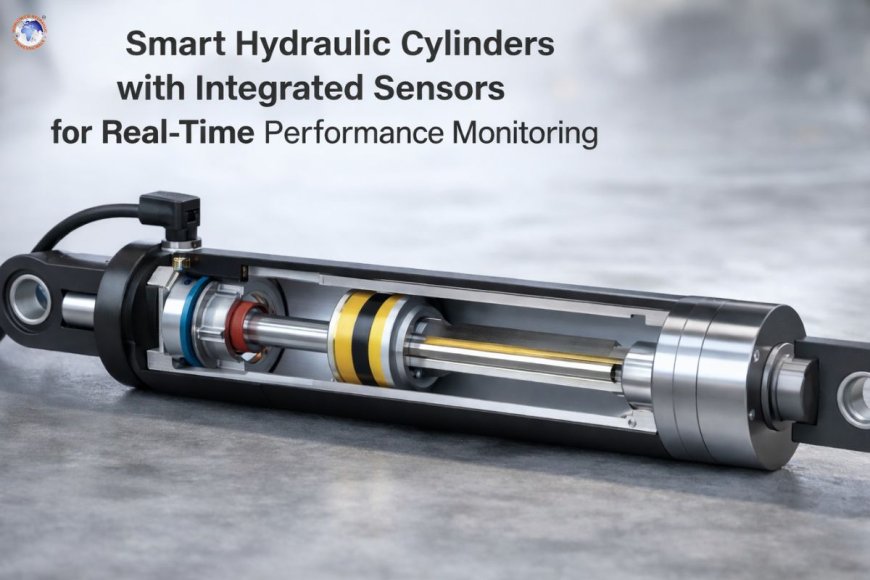 Smart hydraulic cylinders with integrated sensors for real-time performance monitoring