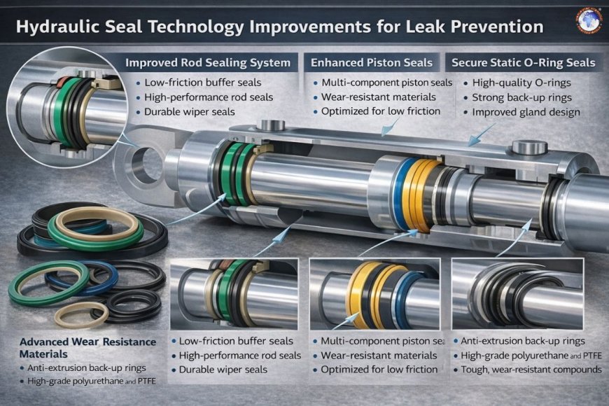 Hydraulic seal technology improvements for leak prevention