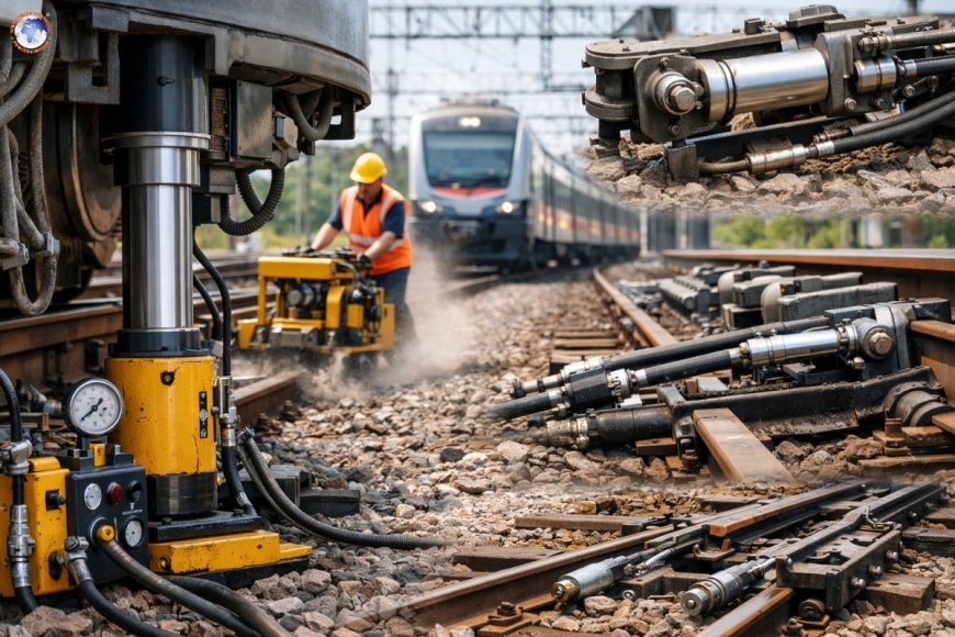 How does hydraulic technology improve railway operations?