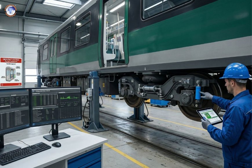 How do hydraulic systems improve passenger safety in trains?